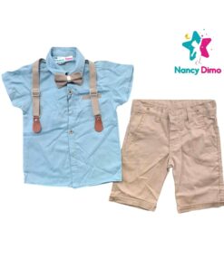 Σετ Παιδικό Με Πουκάμισο 5-6-7-8χρ. Nancy Dimo Για Αγόρι Βαμβακερό